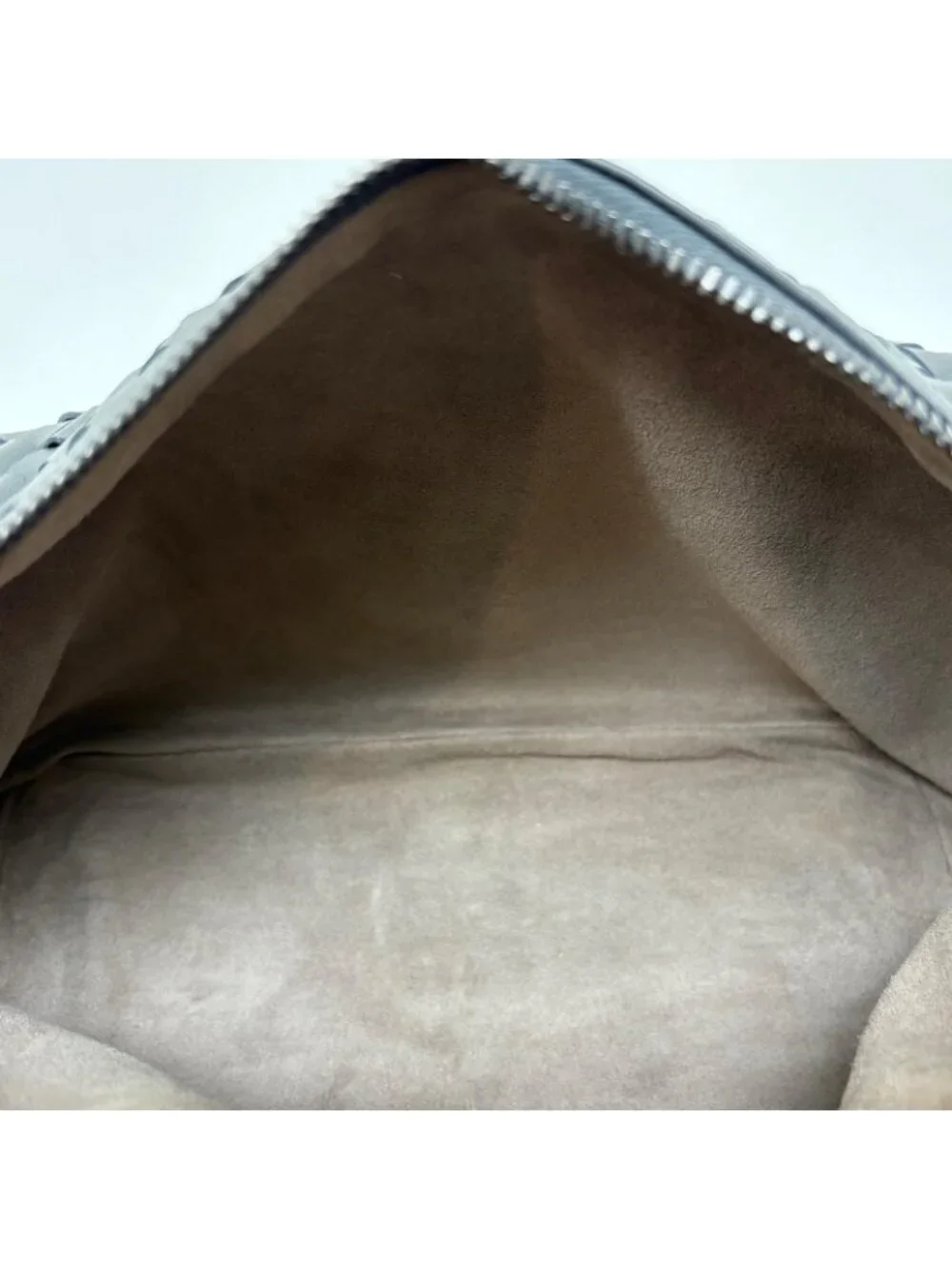 Bottega Veneta Intrecciato Gray Leather Shoulder Bag